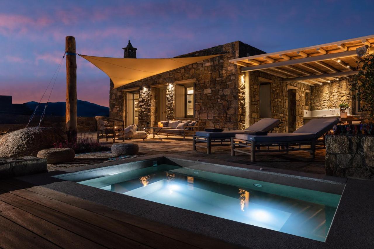 Mykonos Ag Villas In Ftelia Beach エクステリア 写真