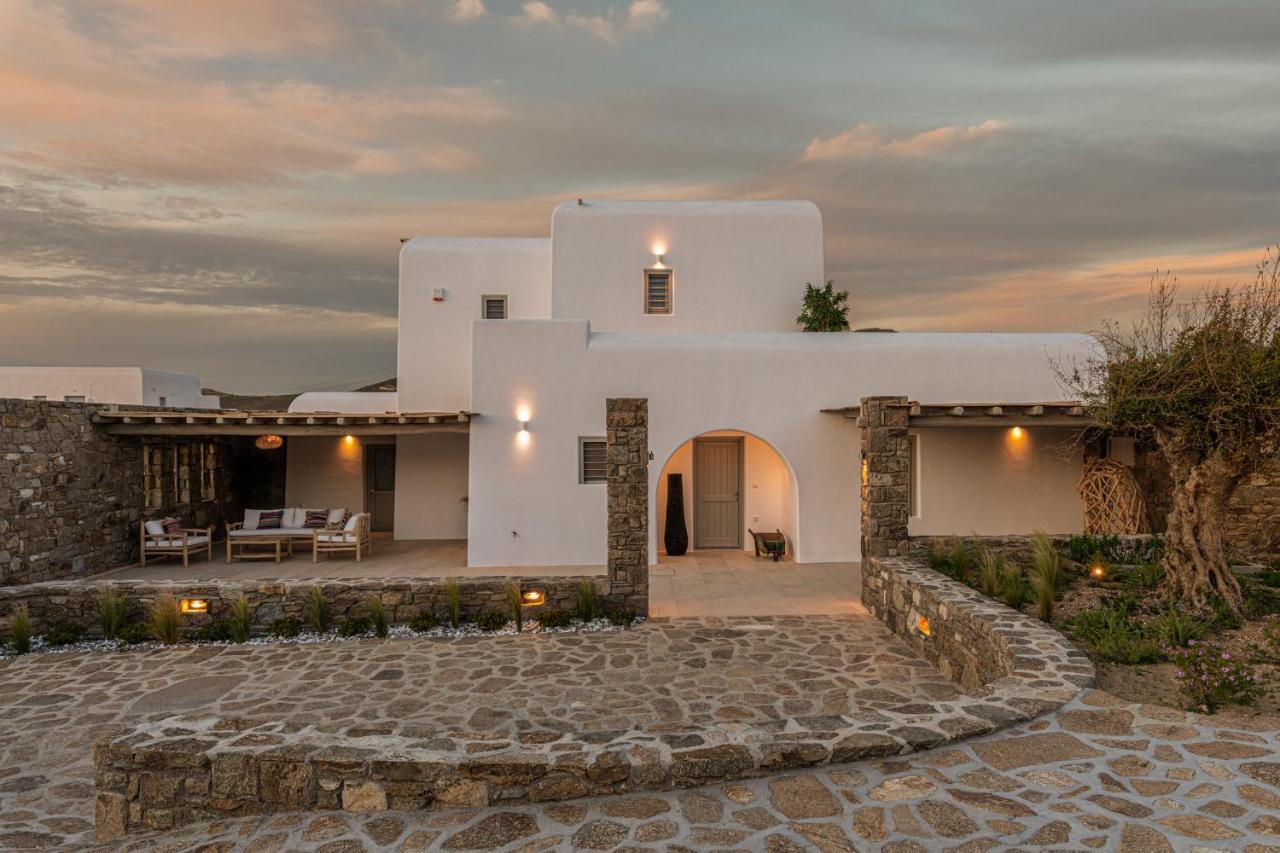 Mykonos Ag Villas In Ftelia Beach エクステリア 写真