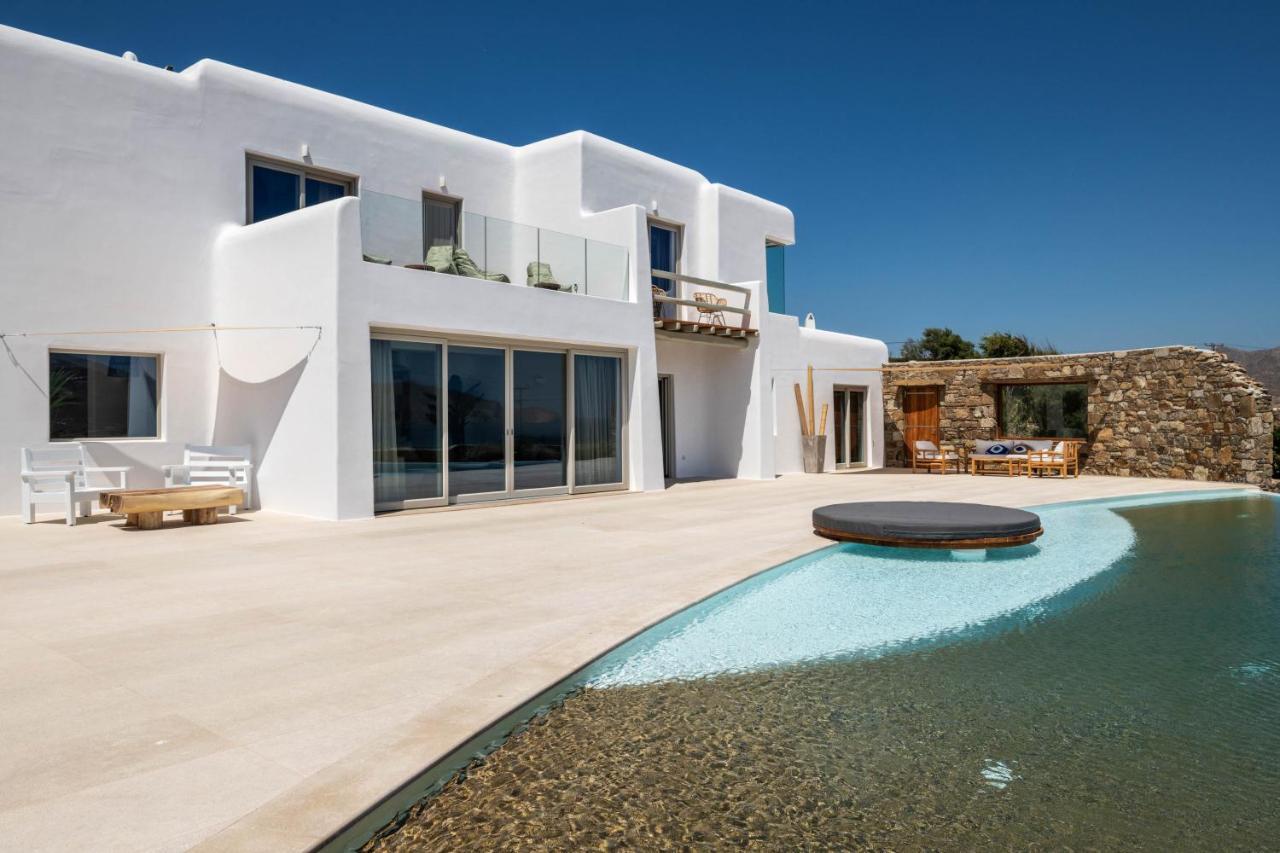 Mykonos Ag Villas In Ftelia Beach エクステリア 写真