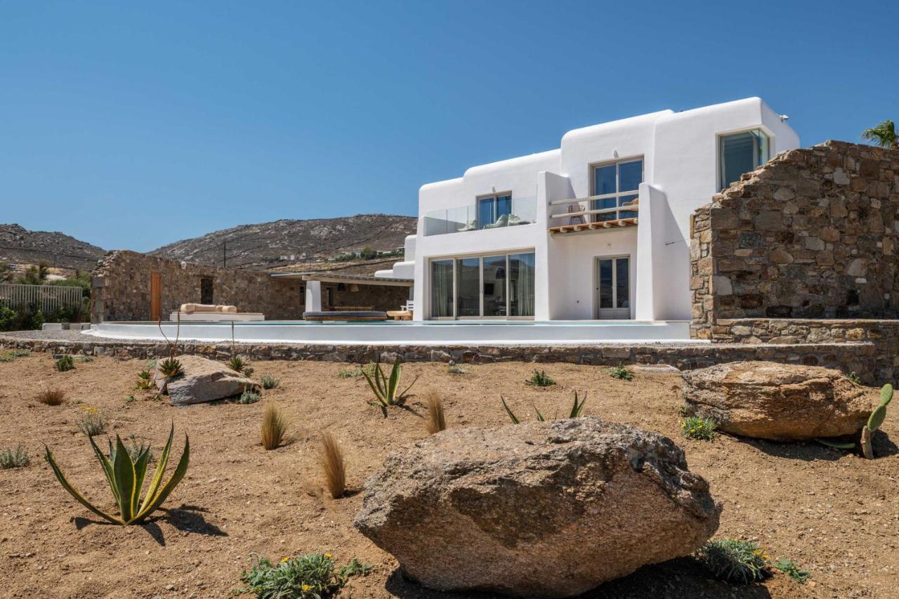 Mykonos Ag Villas In Ftelia Beach エクステリア 写真