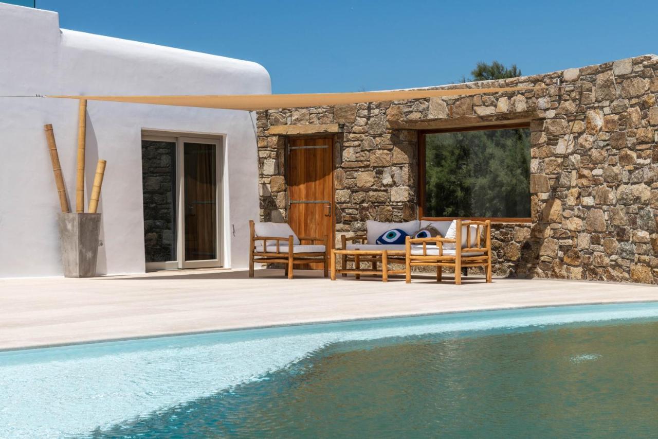 Mykonos Ag Villas In Ftelia Beach エクステリア 写真